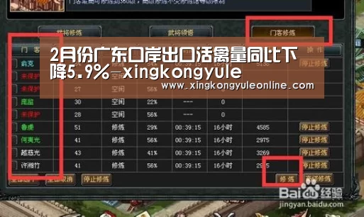 2月份广东口岸出口活禽量同比下降5.9%-xingkongyule(图2) 星空体育